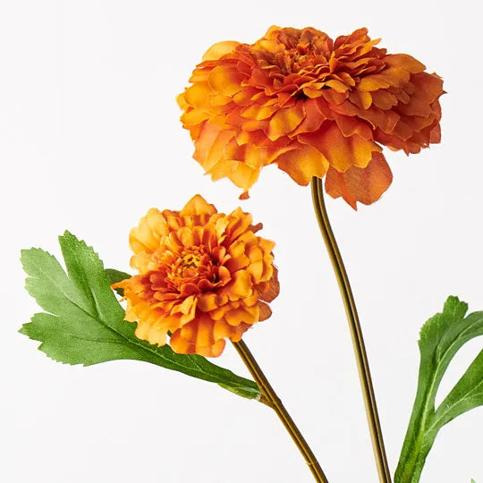 Marigold Spray Burnt Orange 55cm Pack of 12