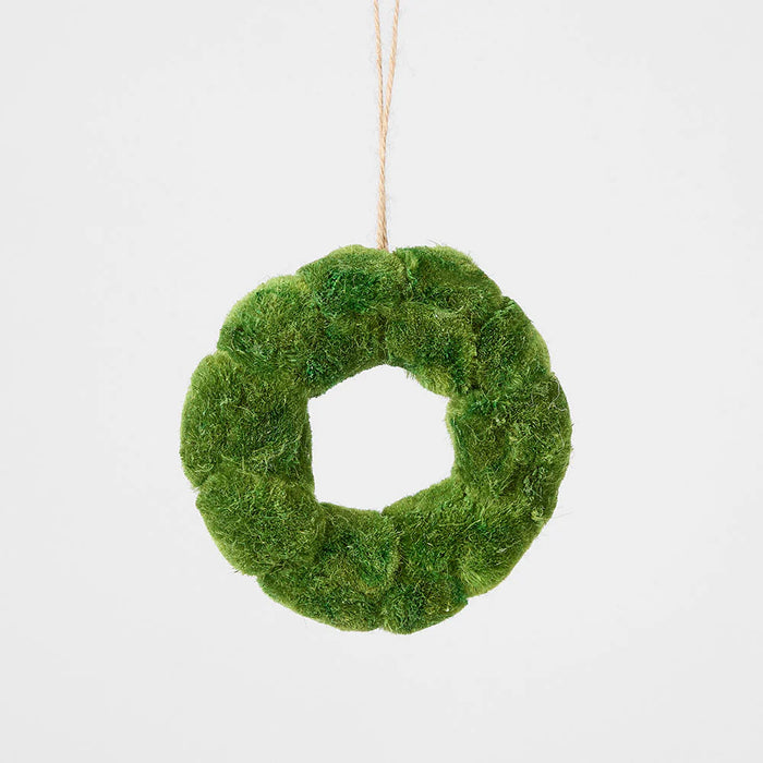 Mini Moss Wreath Green 13cm Pack of 12