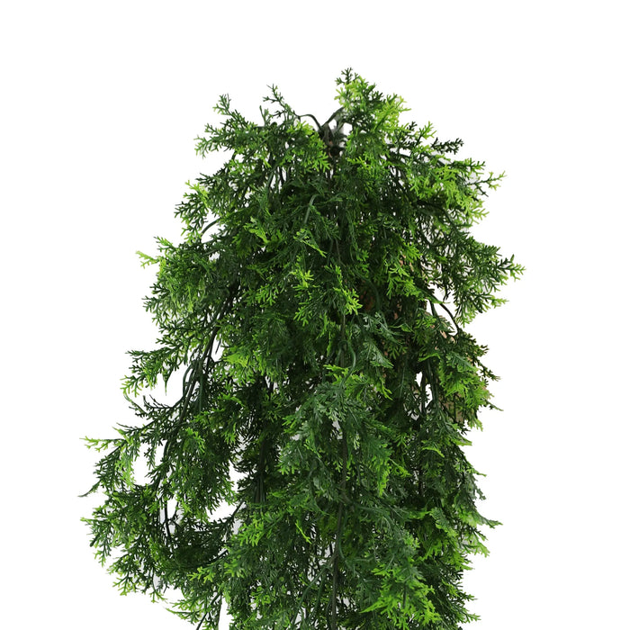 Mossy Hanging Cedar Vine Garland Bush UV Resistant 76cm Pack of 2