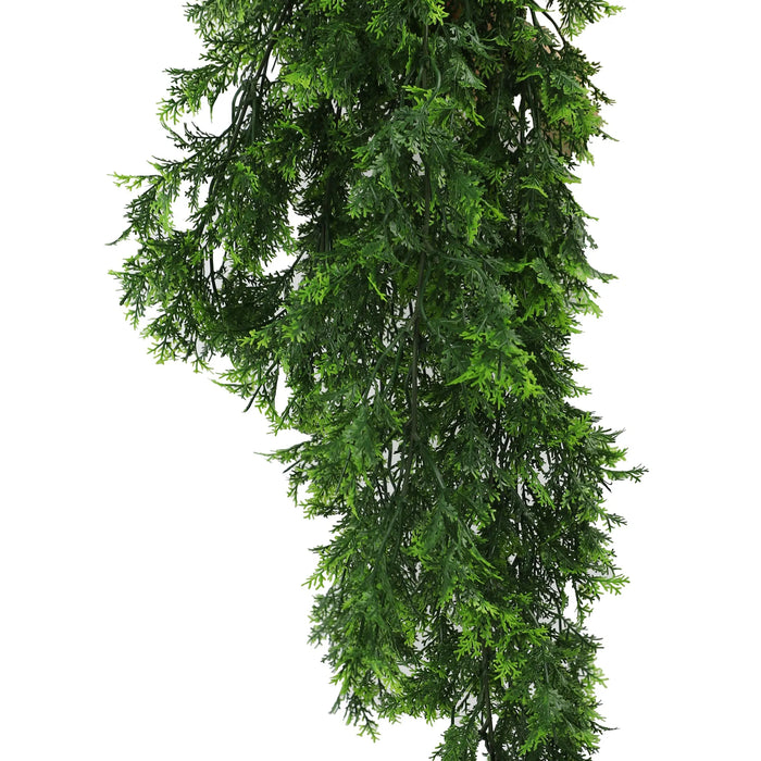 Mossy Hanging Cedar Vine Garland Bush UV Resistant 76cm Pack of 2