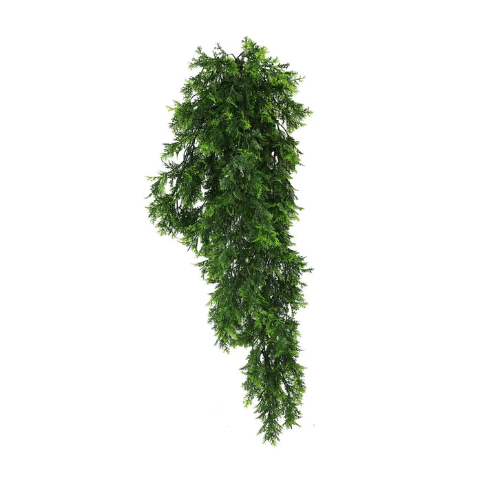 Mossy Hanging Cedar Vine Garland Bush UV Resistant 76cm Pack of 2
