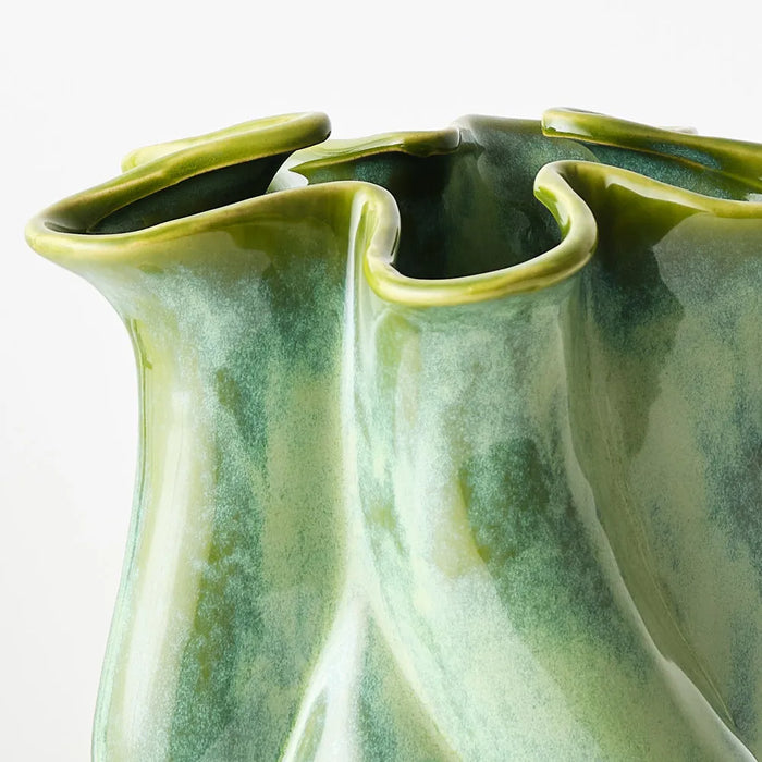 Neva Vase Basil Green 24cm Pack of 2