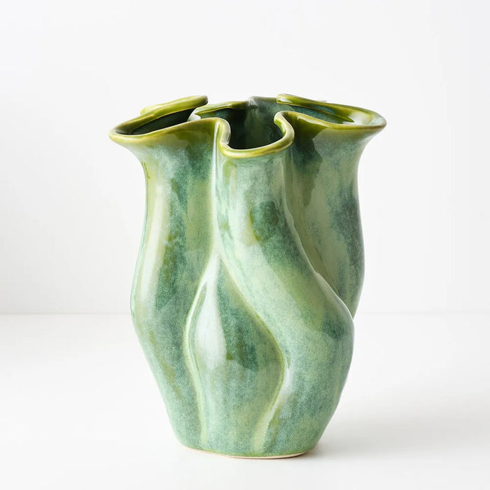 Neva Vase Basil Green 24cm Pack of 2