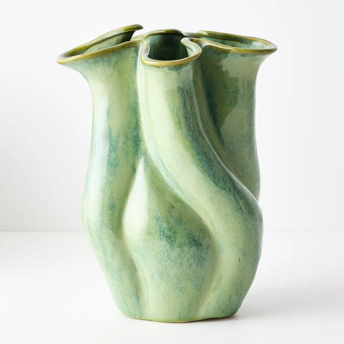 Neva Vase Basil Green 33cm Pack of 2
