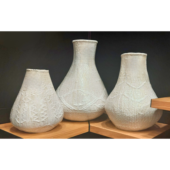 Odera White 41cm Vase