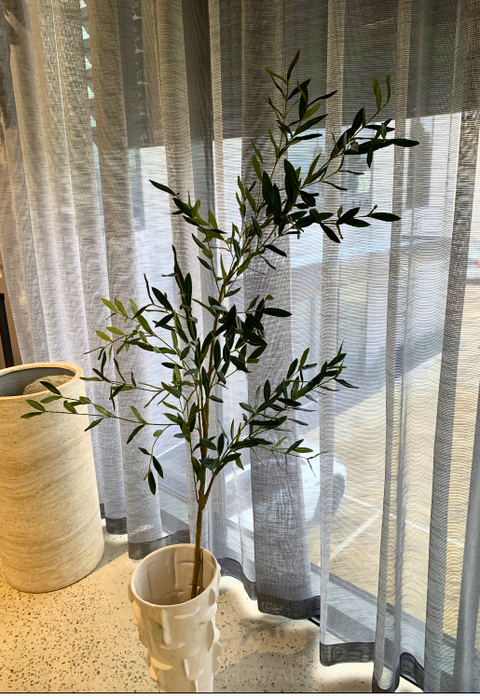 Olive Leaf Branch Green 180cm - Pack of 2