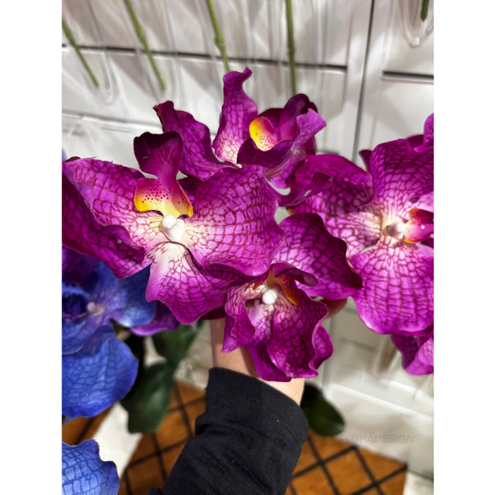 Orchid Stem Real Touch 78cm Purple Pack of 12