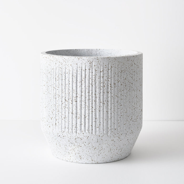 Orsola Pot White Speckled 36cm