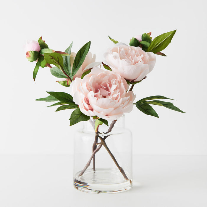 Peony Mix Light Pink in Vase 31cm Pack of 4