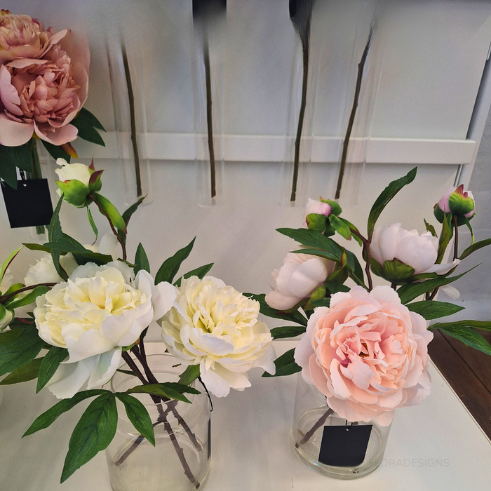 Peony Mix Light Pink in Vase 31cm Pack of 4
