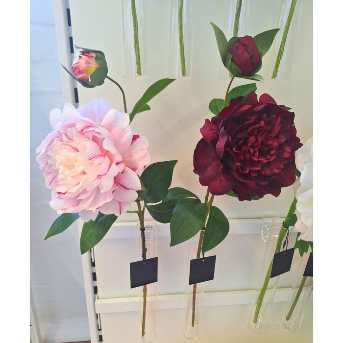 Peony Spray Burgundy 61cm - Pack of 12