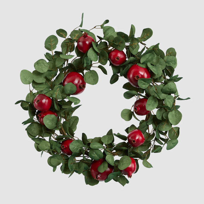 Pomegranate Wreath Red 55cm