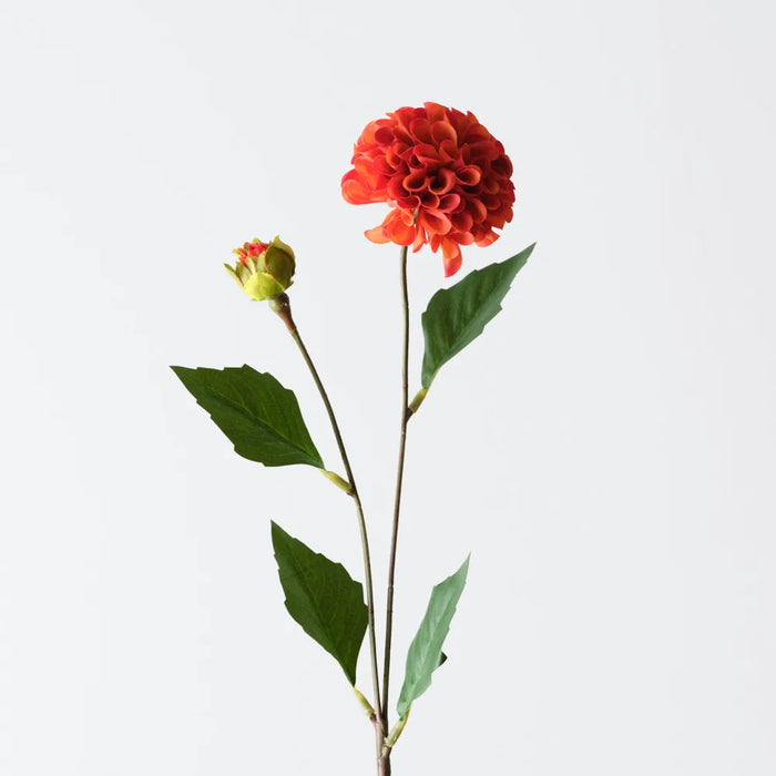 Pompon Dahlia Spray Burnt Orange, 45cm Pack of 12