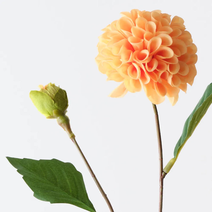 Pompon Dahlia Spray Orange, 45cm Pack of 12