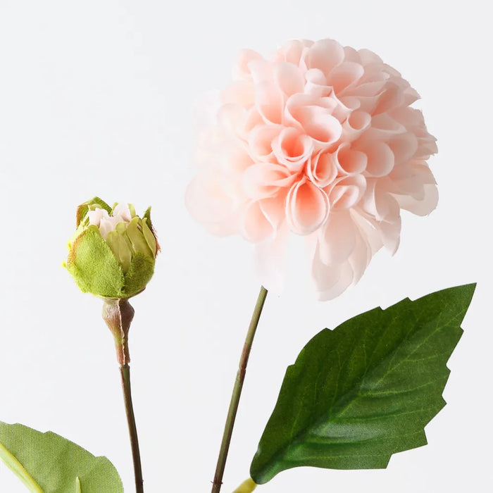 Pompon Dahlia Spray Soft Pink, 45cm Pack of 12
