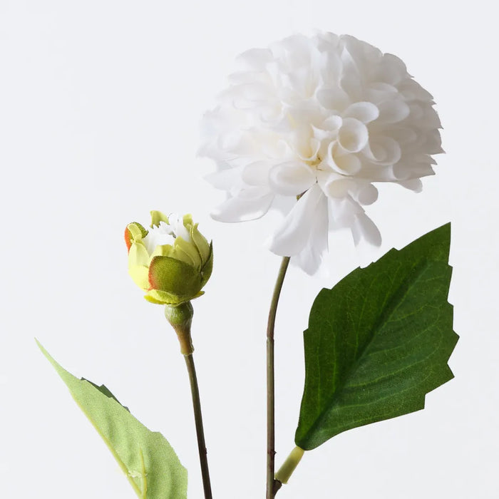 Pompon Dahlia Spray Winter White, 45cm Pack of 12