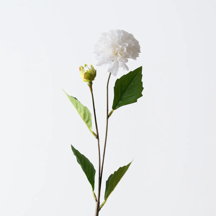 Pompon Dahlia Spray Winter White, 45cm Pack of 12