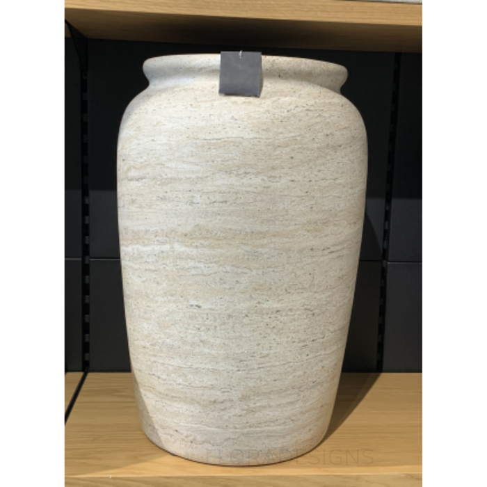 Pot Imperial Ivory Travertine 60cm