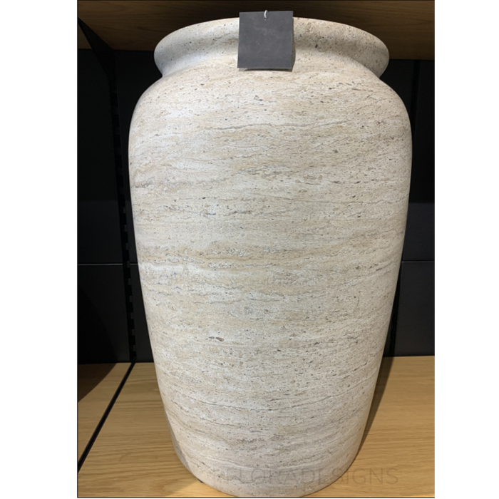 Pot Imperial Ivory Travertine 60cm