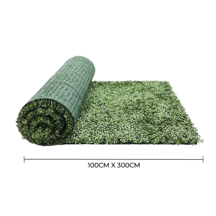 Artificial Boxwood Roll with Privacy Backing 3mx1m - FLORA DESIGNS