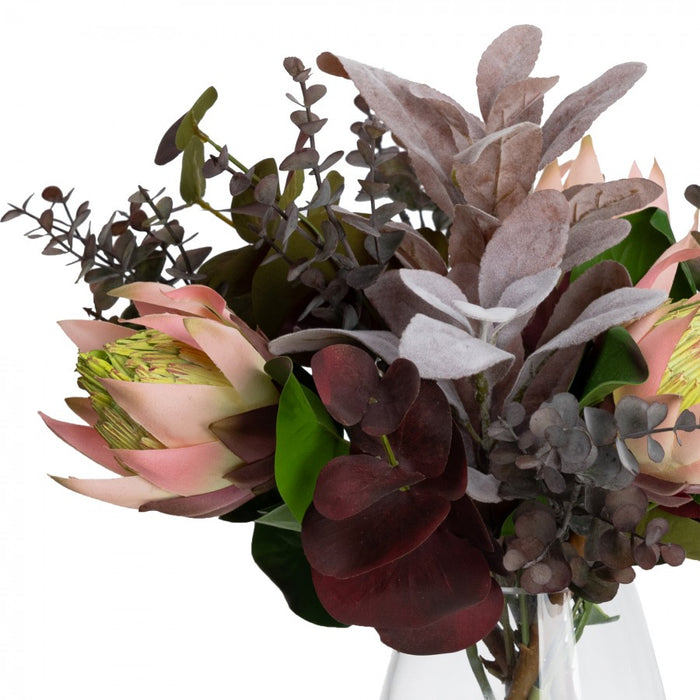 Protea & Eucalyptus Mixed Arrangement 36cm