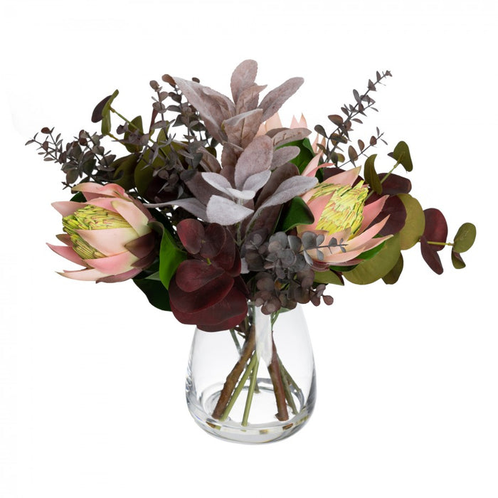 Protea & Eucalyptus Mixed Arrangement 36cm