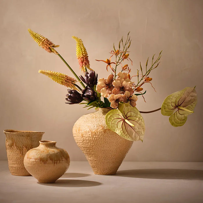 Pyra Vase Creamed, 17cm