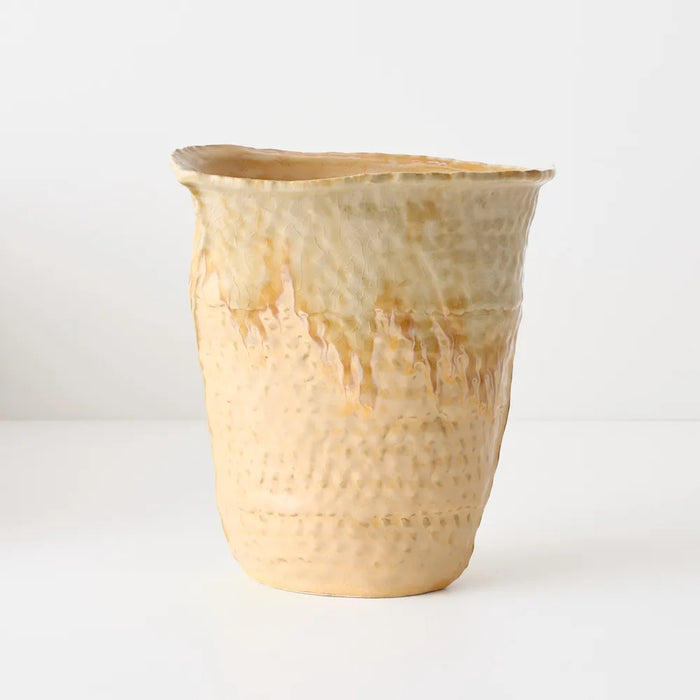 Pyra Vase Creamed, 21cm