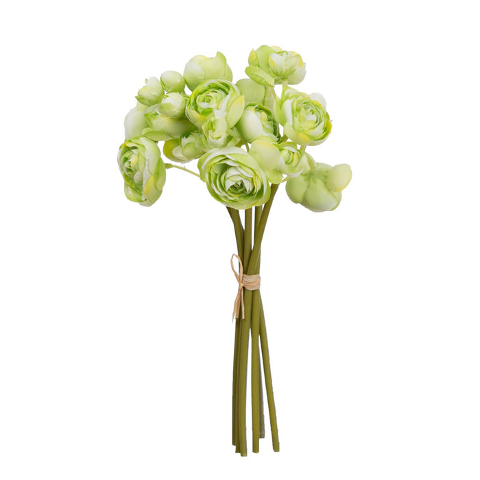 Ranunculus Bundle 28cm Apple Green Set of 12