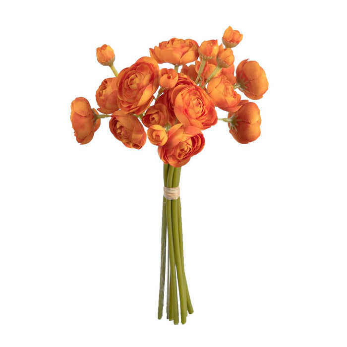 Ranunculus Bundle 28cm Orange Set of 12