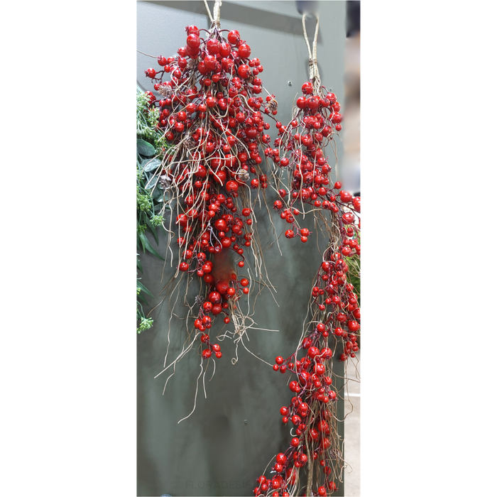 Red Berry Swag 70cm - Pack of 2