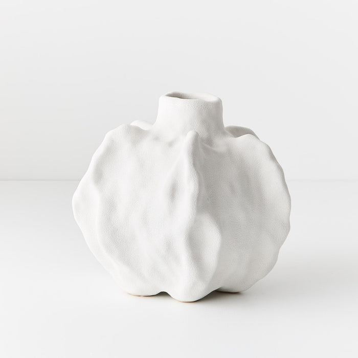 Reef White Vase 16cm - Set of 2