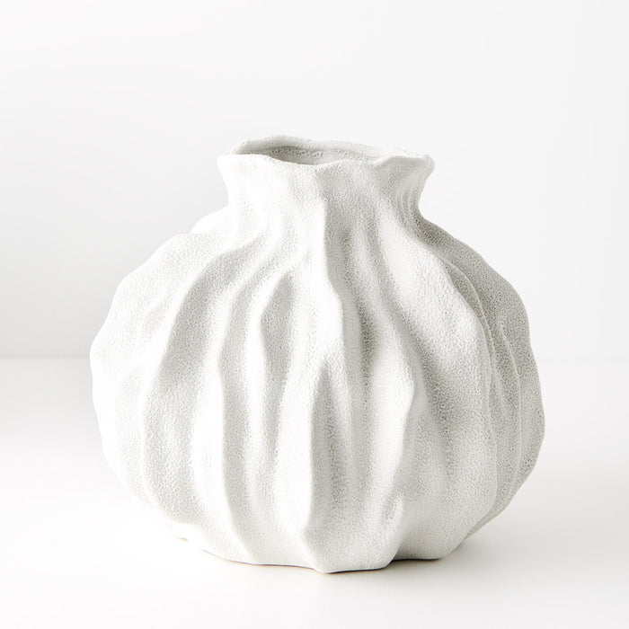 Reef White Vase 21cm - Set of 2