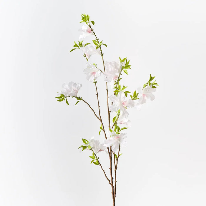 Rhododendron Spray White Pink 123cm - Pack of 12