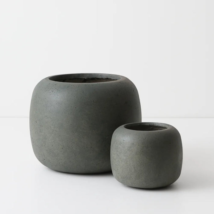 Rune Pot Olive Green, 27cm Set of 2