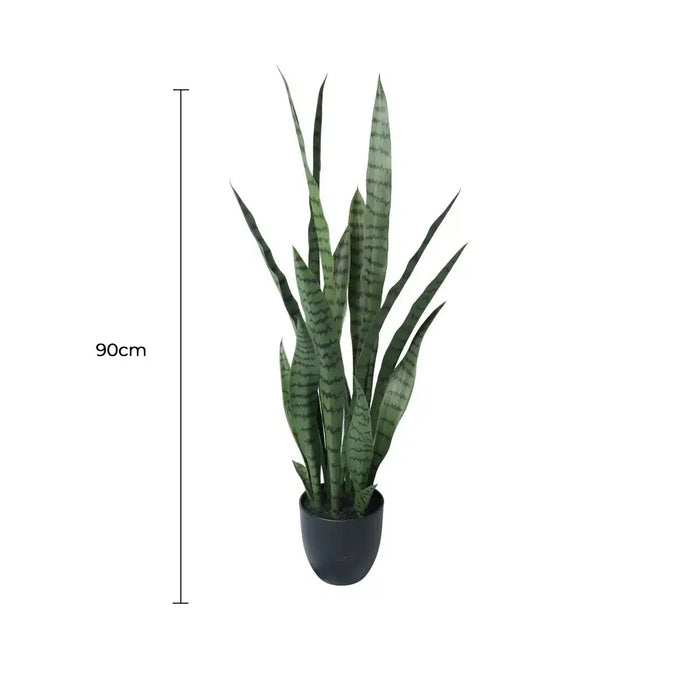 Sansevieria Green UV Resistant in Pot 90cm