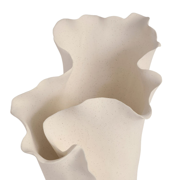 Sarah Vase - Cream Speckled 39cm