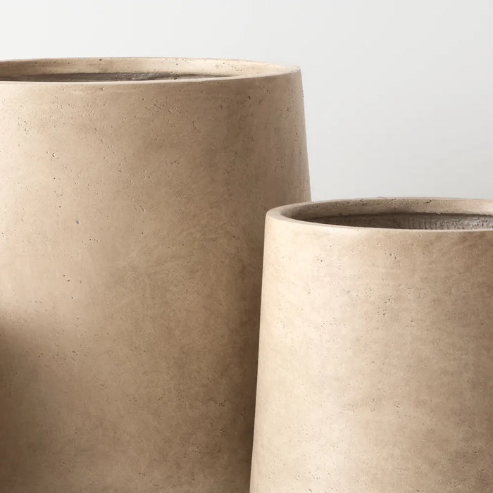 Cinder Pot Sediment Light Brown 44cm Set of 3