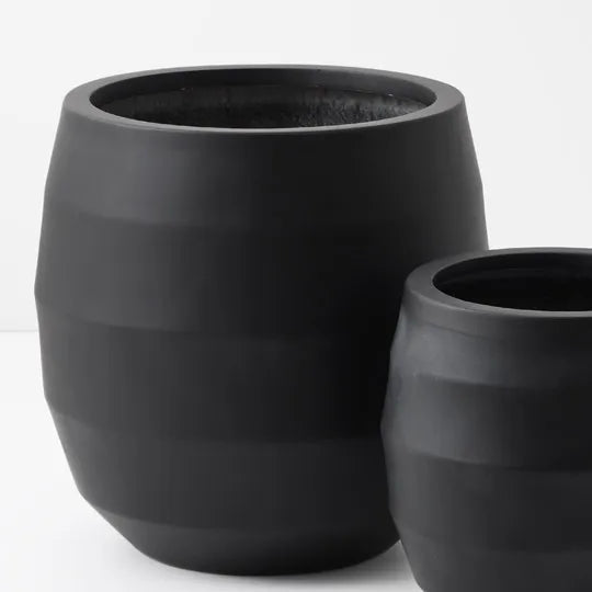 Silos Black Pot Pack of Two - 42cm