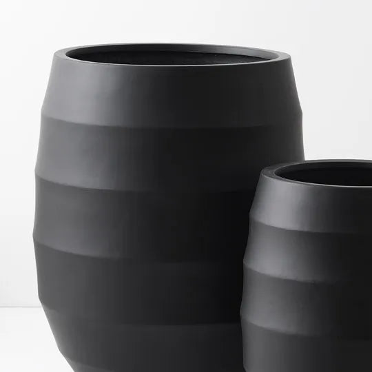 Silos Black Pot Pack of Two - 68cm