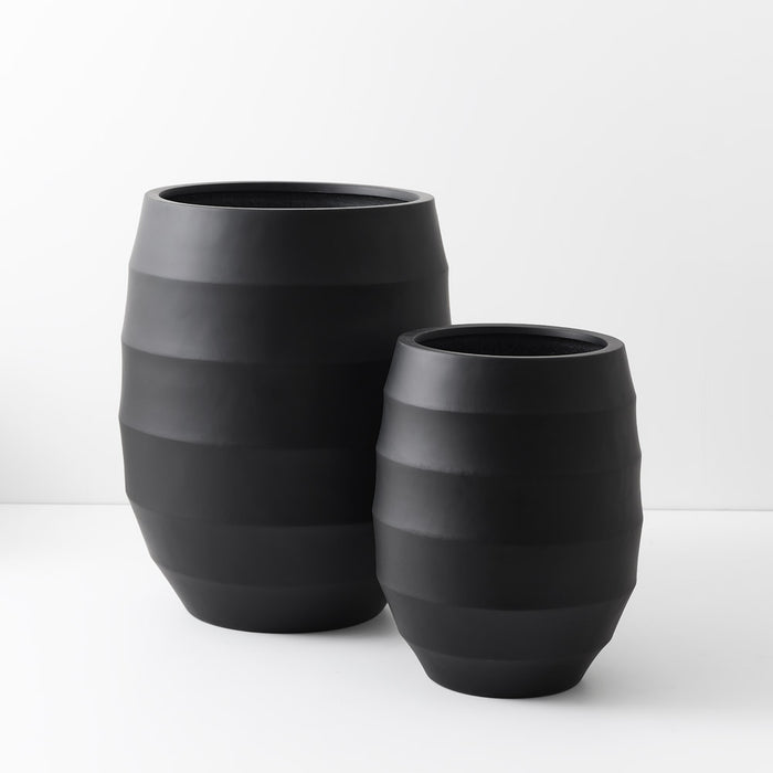 Silos Black Pot Pack of Two - 68cm