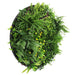 Slimline Artificial Green Wall Disc Art Country Fern 80cm - FLORA DESIGNS