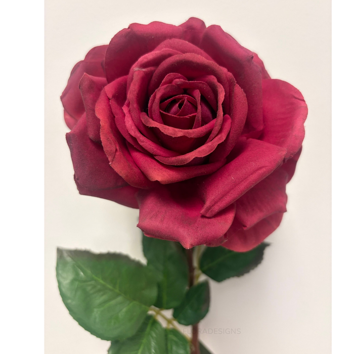 Stella Real Touch Rose Stem Dark Pink 50cm Pack of 12