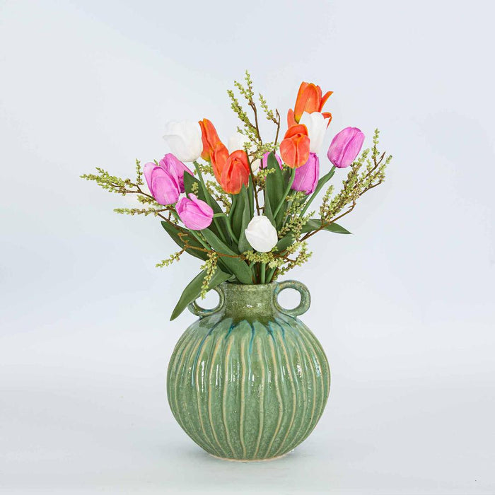 Artificial Liv Soft Touch Tulip Orange 45cm Orange - FLORA DESIGNS