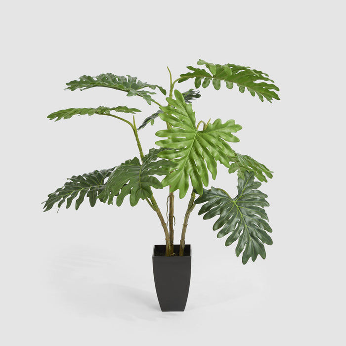 Artificial Real Touch Philodendron Selloum Plant 120cm Gold - FLORA DESIGNS