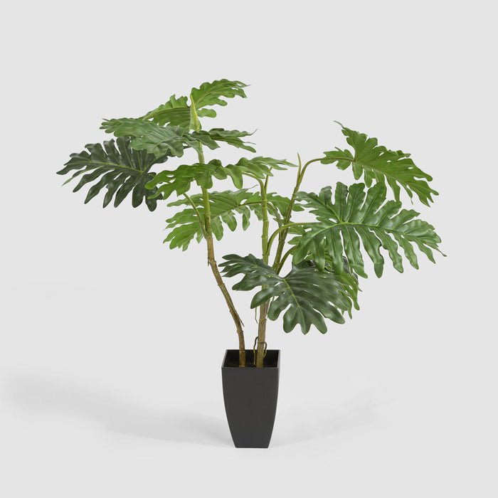 Artificial Real Touch Philodendron Selloum Plant 120cm Gold - FLORA DESIGNS