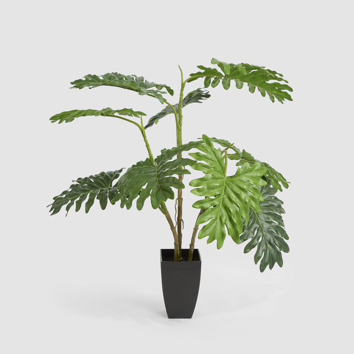 Artificial Real Touch Philodendron Selloum Plant 120cm Gold - FLORA DESIGNS
