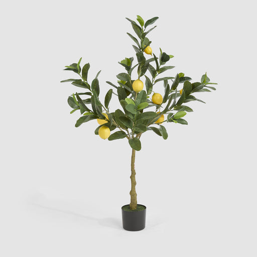 Artificial UV Lemon Tree 124cm Green - FLORA DESIGNS