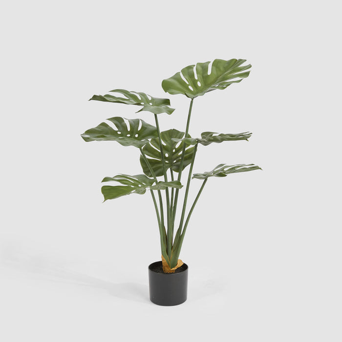 Artificial Real Touch Monstera Plant 85cm Green - FLORA DESIGNS