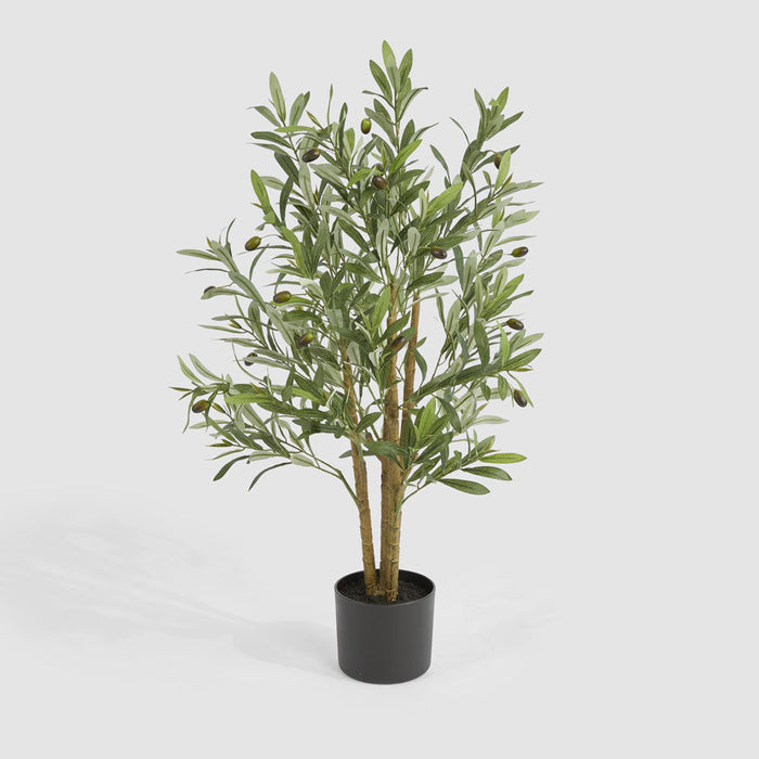 Artificial Potted Olive Tree 90cm Green - FLORA DESIGNS